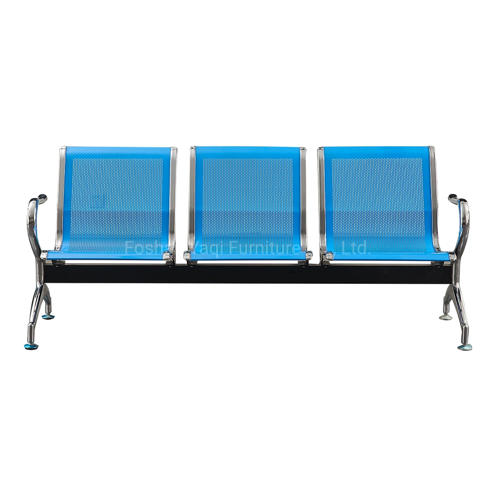 High Quality Office Furniture Visitor Steel Bench Airport Chair Public Hospital Waiting Chair Bench Office Visitor Chair Metal Home Chair (YA-19)